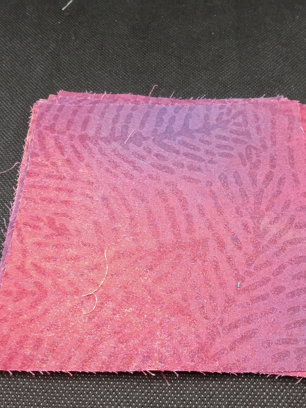 Pink & Purple Patterned Fabric Square - Unbranded